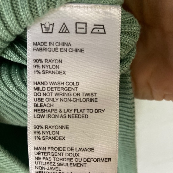 Mint green small Intimately Free People turtleneck bodysuit. - Picture 4 of 6